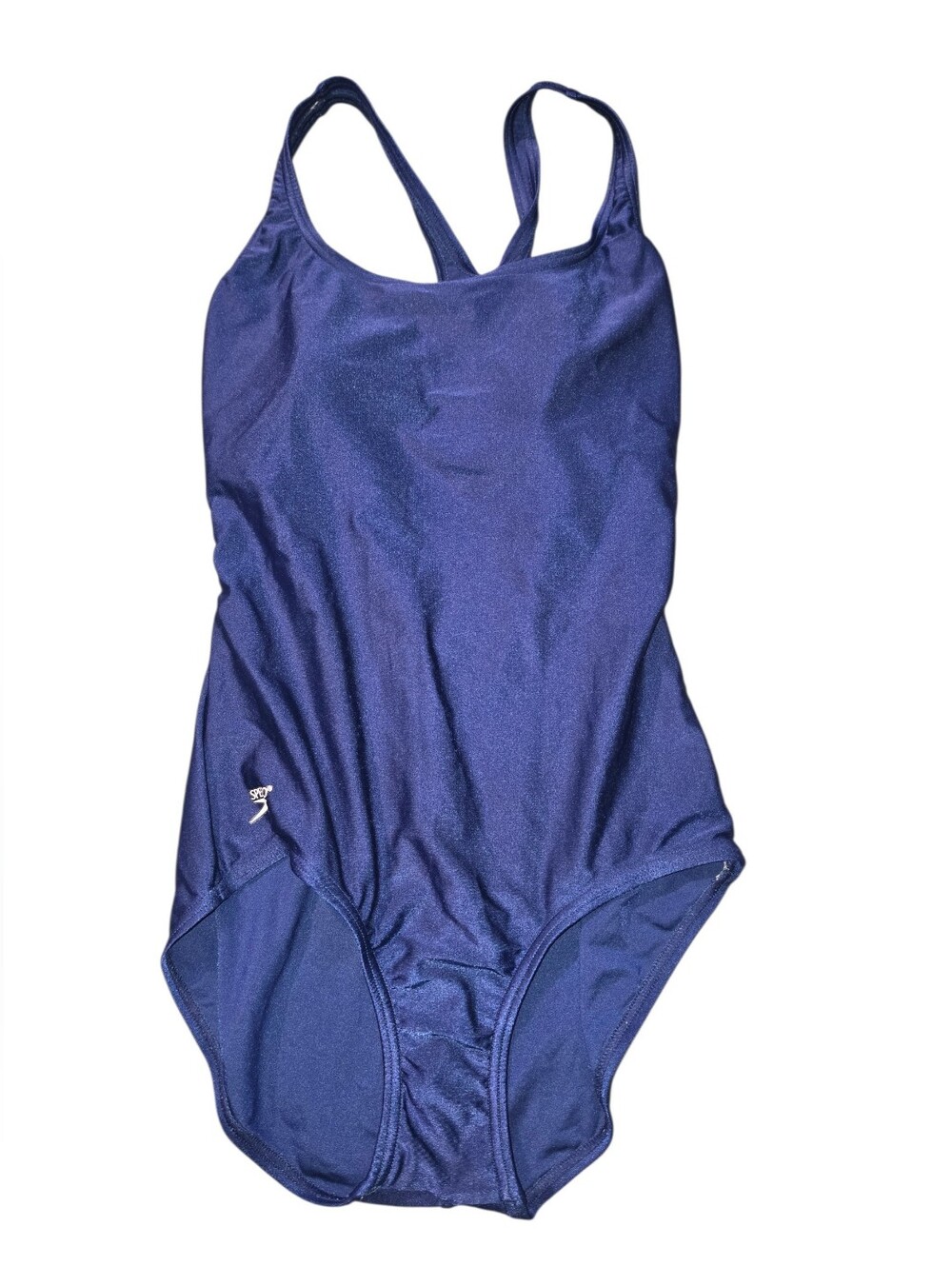 9/4/6. Womens Speedo Navy One-Piece Swimsuit